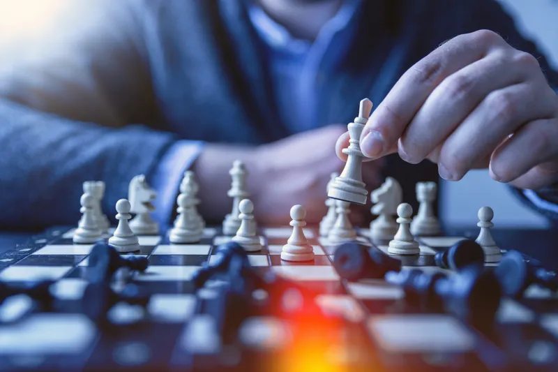 businessman chess